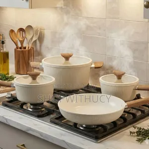 DSP Masterpiece Cookware Set of 7-PCS Beige