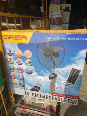 Qasa 18" Rechargeable Solar Fan