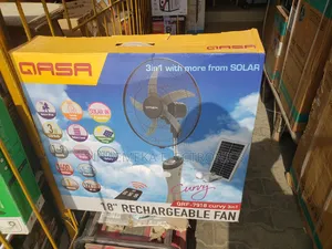 Qasa 18" Rechargeable Solar Fan