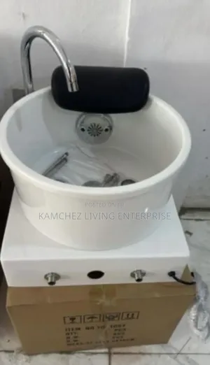 Professional Pedicure Bowl Unit With Faucet & Headrest