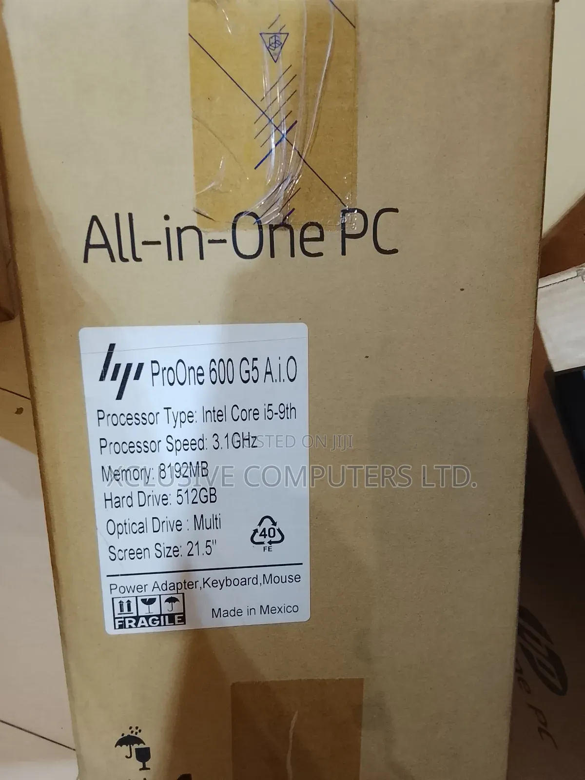 New Desktop Computer HP ProOne 600 8GB Intel Core i5 HDD 512GB