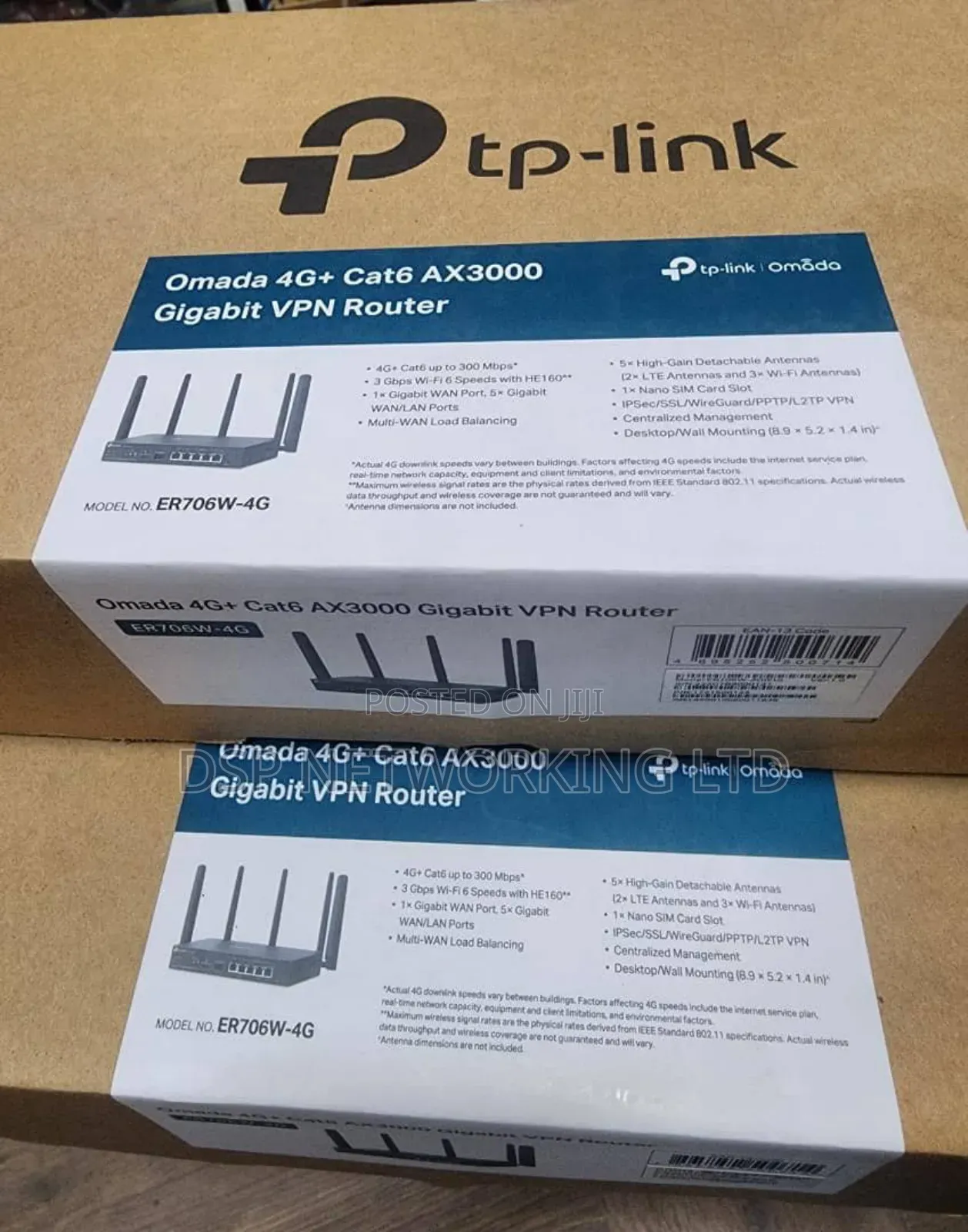 Tp-Link Er706w 4g Lte Wi-Fi 6 Ax3000 Gigabit VPN Router - DSP ...