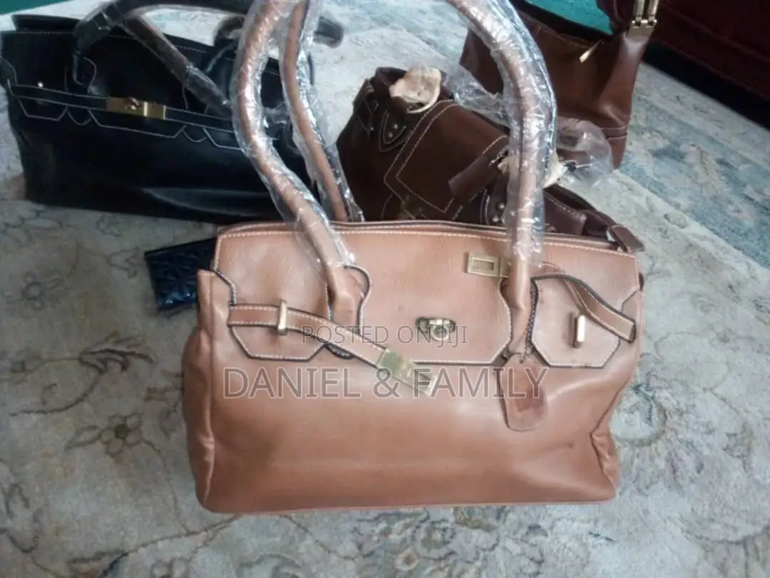 Imported Ladies Handbag – Brown Black – From Italy–Delivery Nigeria