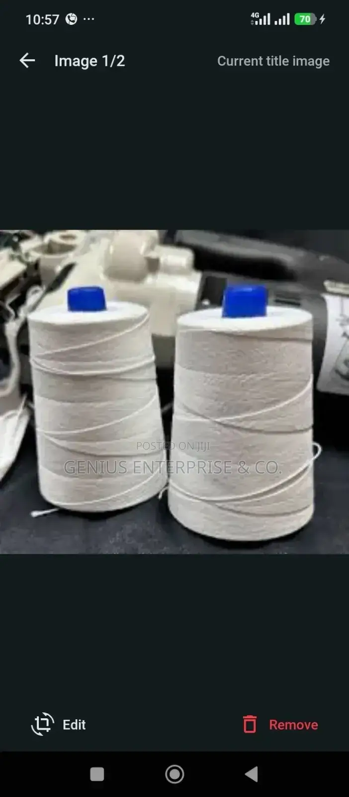 Poly Sack Bag Threads in Rolls for Sewing and Stitching Purpose.
