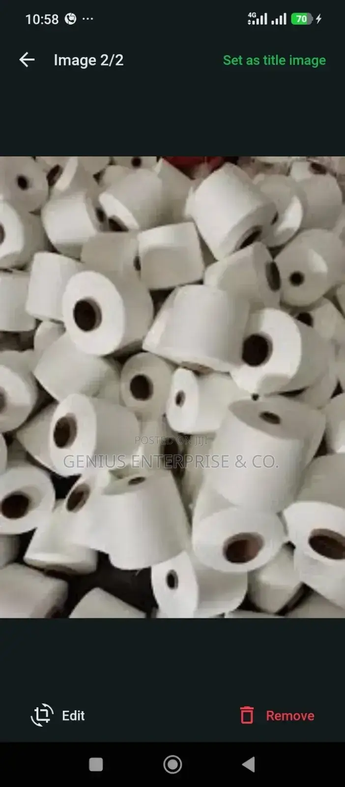 Poly Sack Bag Threads in Rolls for Sewing and Stitching Purpose.