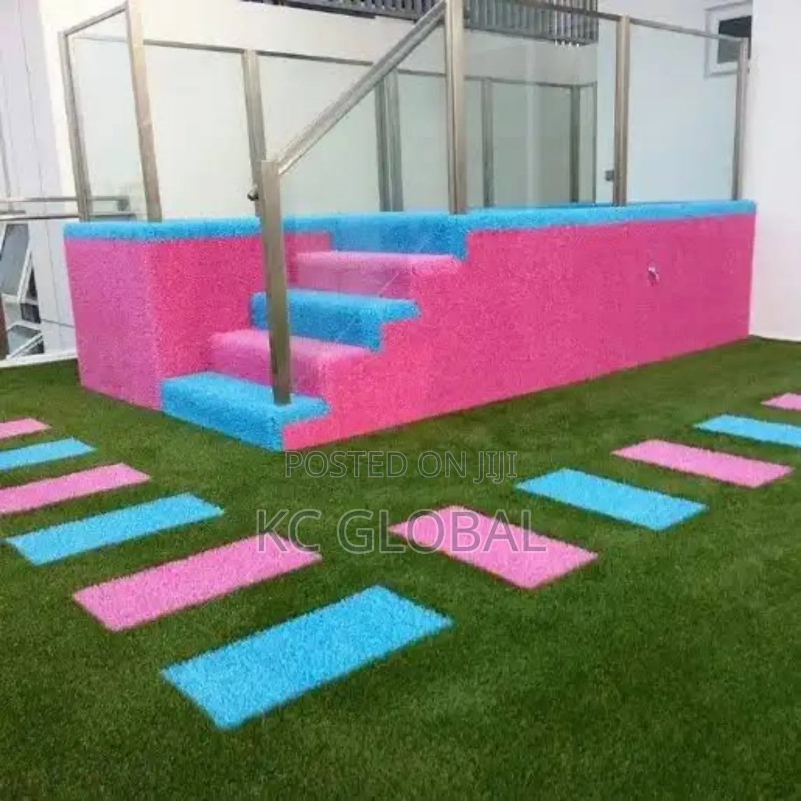 Artificial Grass Pink 30mm