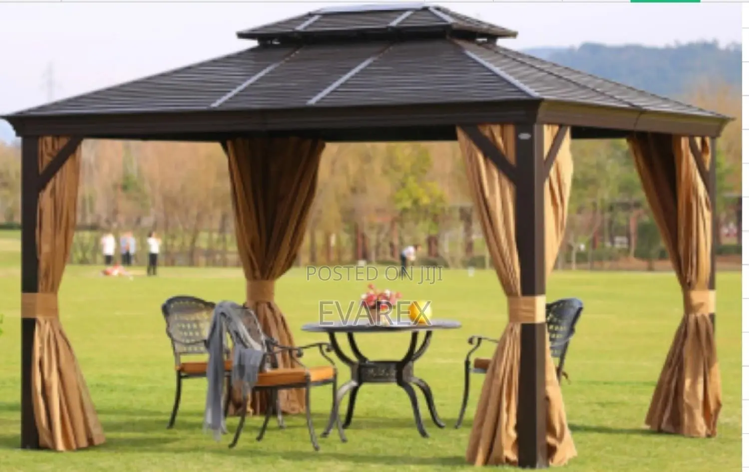 Luxury Gazebo Canopy Tent 9ft X 9ft