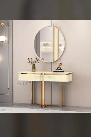 Console Table and Mirror