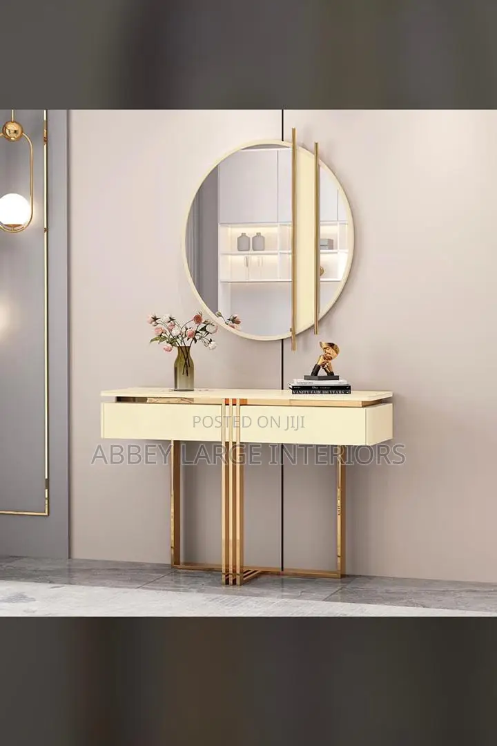 Console Table and Mirror