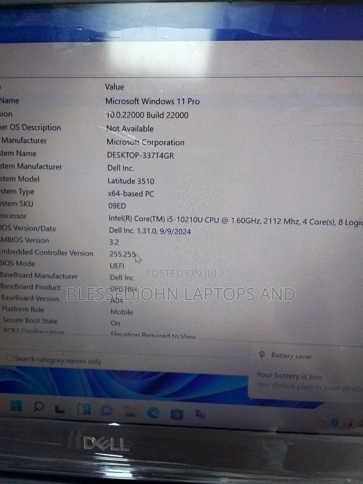 Laptop Dell Latitude 3510 8GB Intel Core i5 SSD 256GB