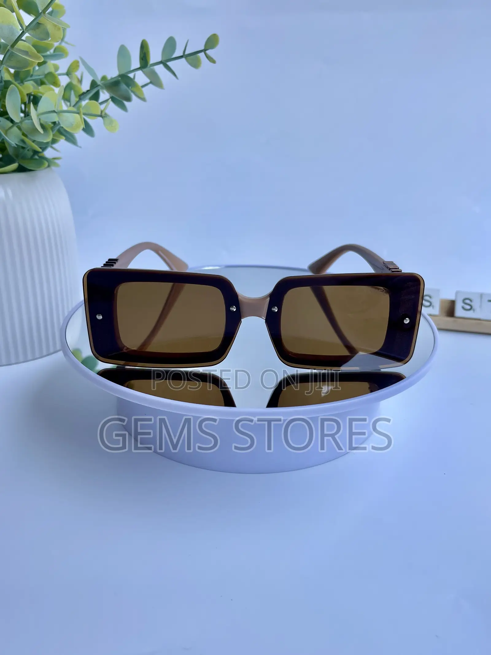 Chanel-Inspired Rectangular Sunglasses – Bold Statement Eyewear