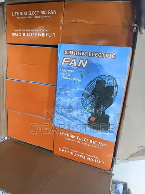 Dual 48v Lithium Battery and Dual Charger Rechargeable Fan