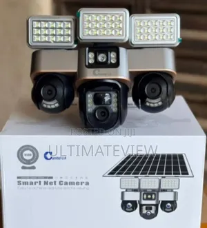 All 3lens Rotateable Solar Camera PTZ With Light