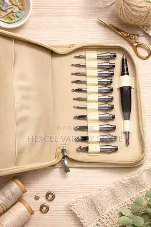 Elegant Interchangeable Crochet Hook Set – Complete Crafting Kit