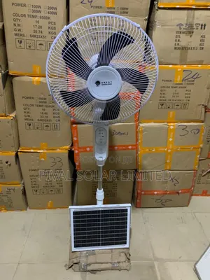 Solar Rechargeable Standing Fan
