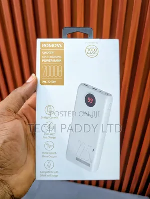 Romoss Sw20pf 22.5w Digital 20000mah Powerbank