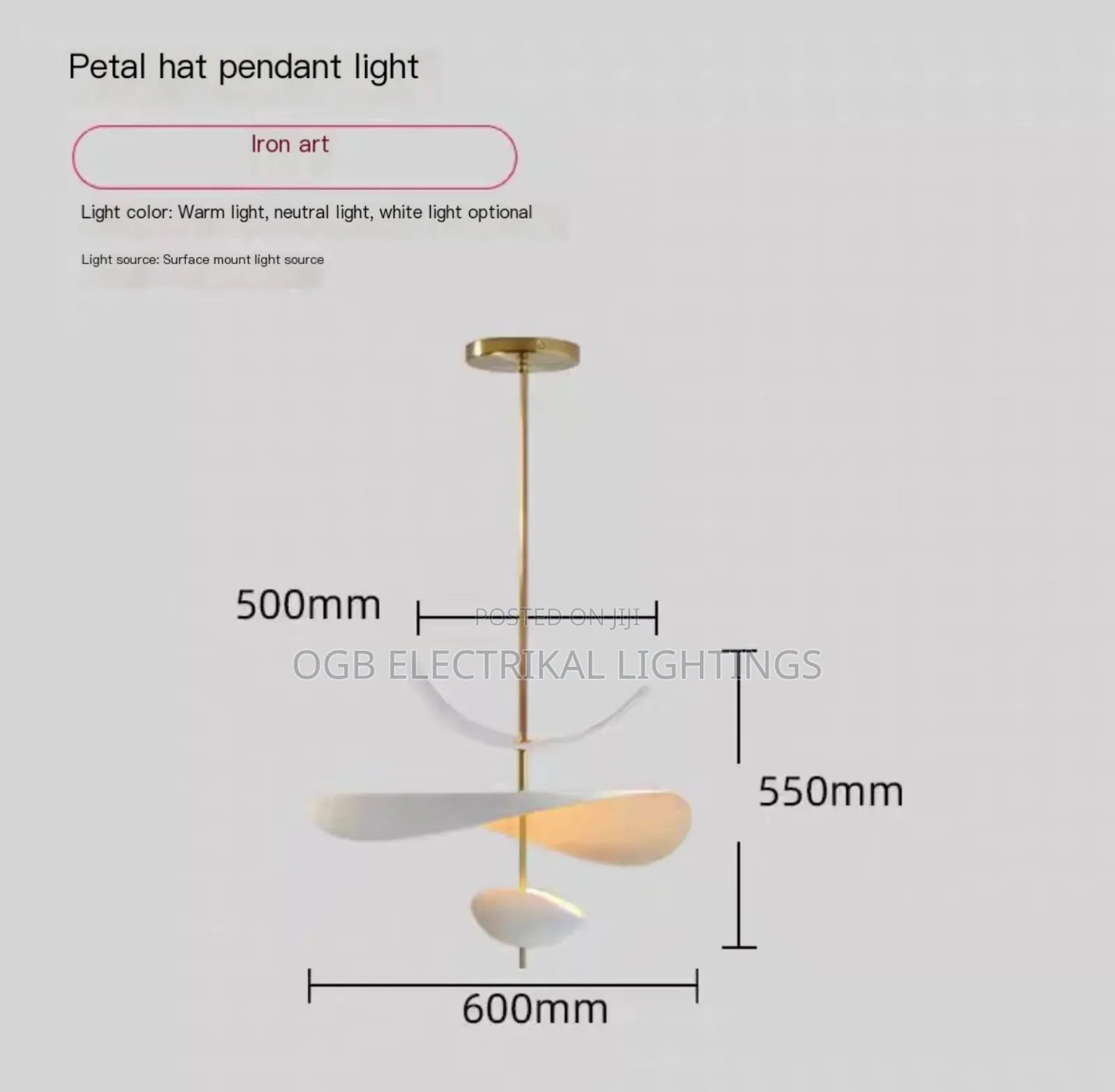 French Style Pendant Light