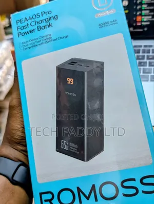 Romoss Pea40s Pro 40000mah 65w Laptop Charging Powerbank