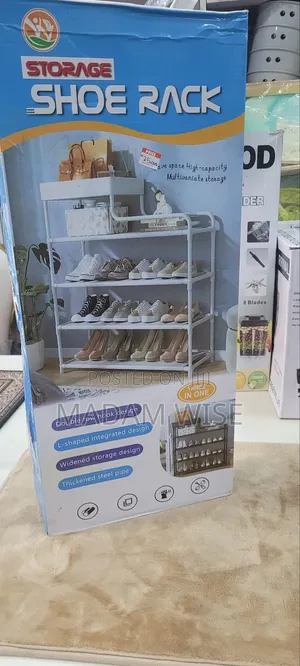 Shoe Rack 
High Quality
Double Row Hook Design
Widened Storage Design.