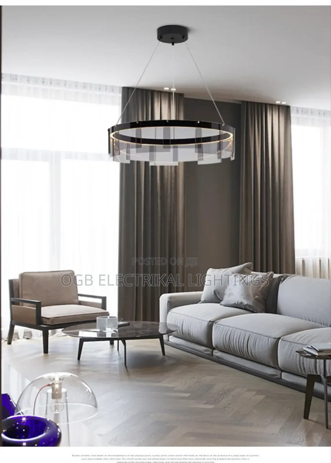 Glass Led Chandelier