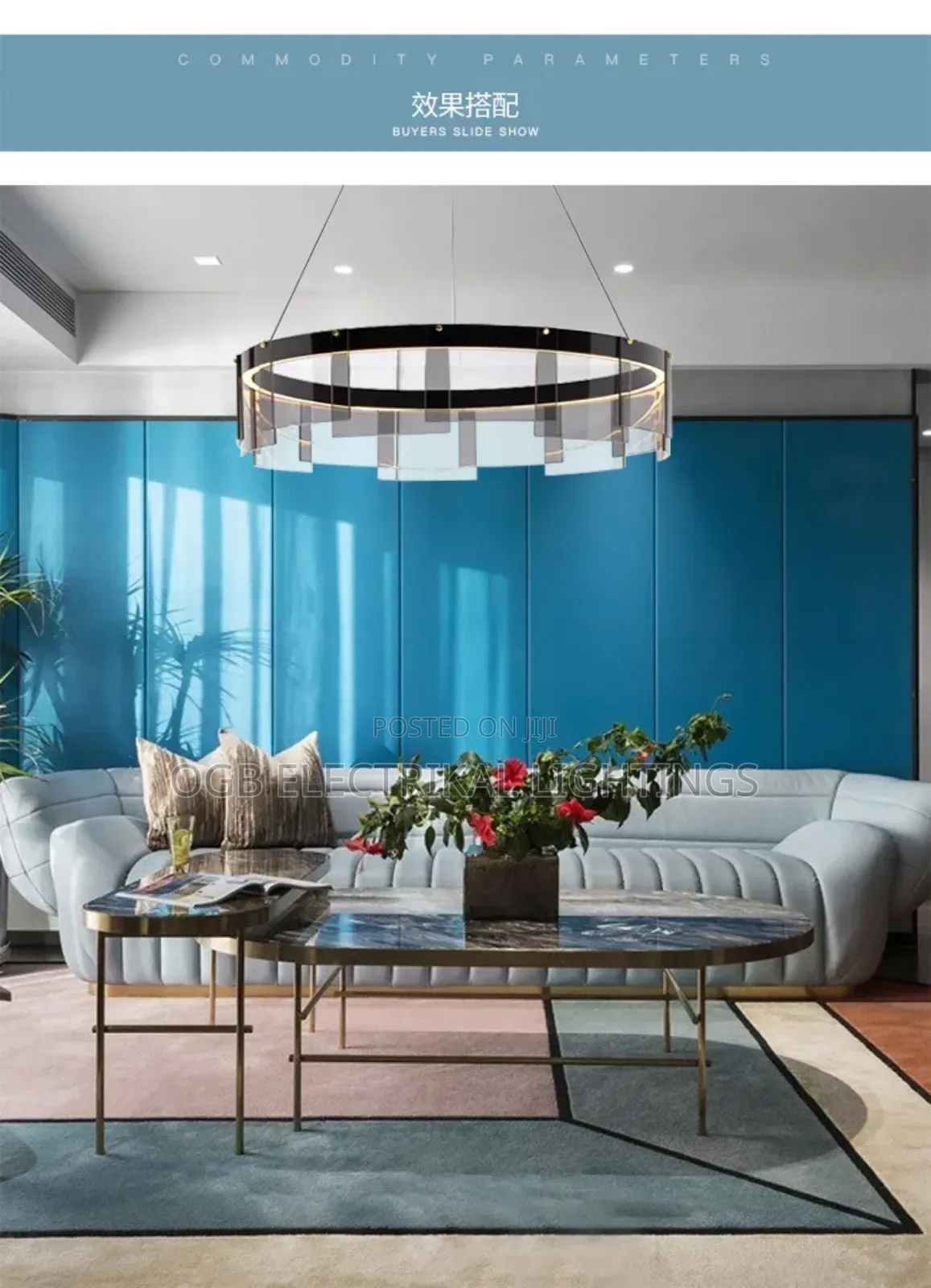 Glass Led Chandelier