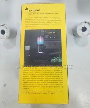 Maono Dm30 RGB Gaming USB Microphone With Programmable , Zero Latency