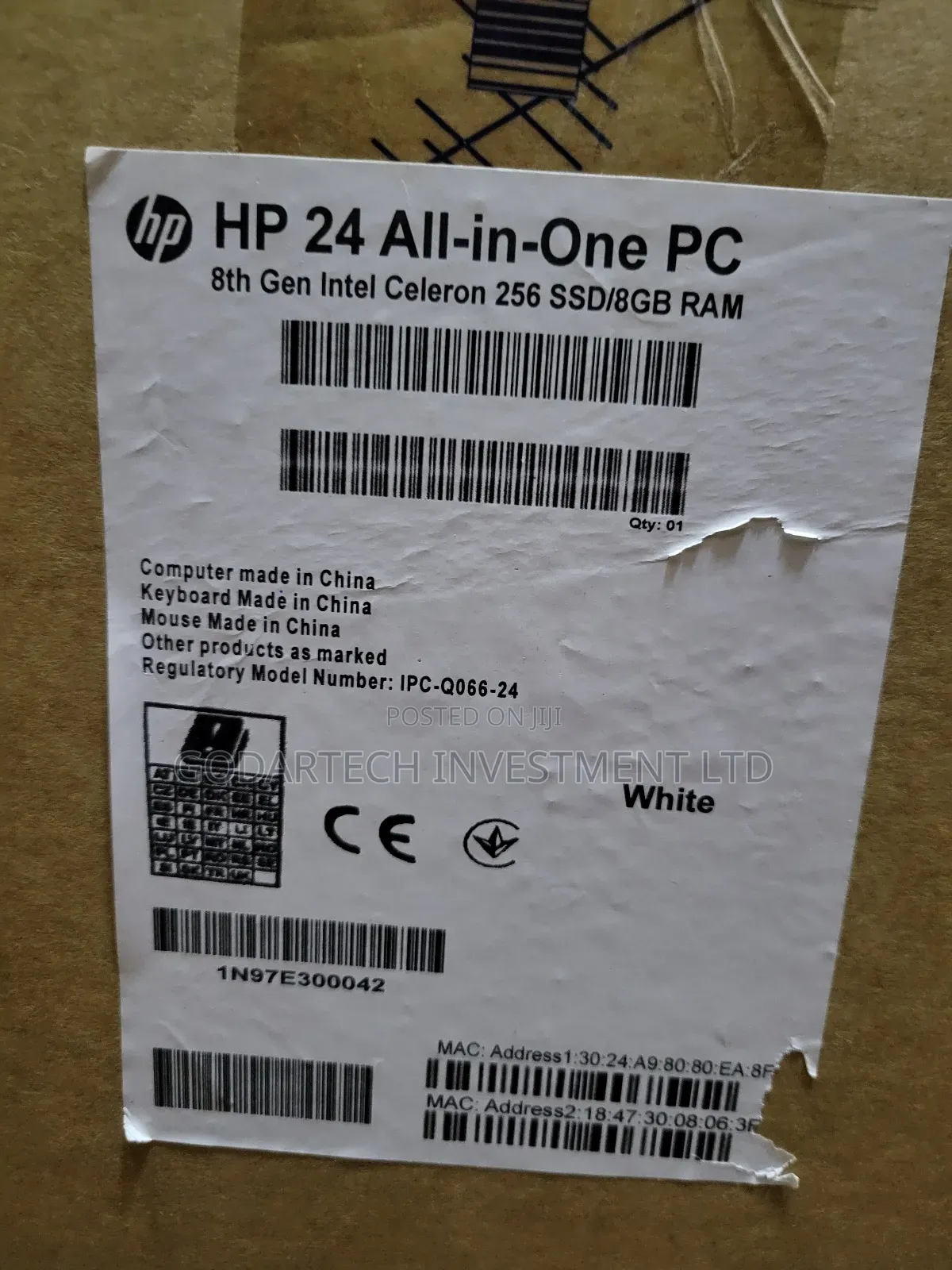 New Desktop Computer HP AiO 22 8GB Intel Celeron SSD 256GB