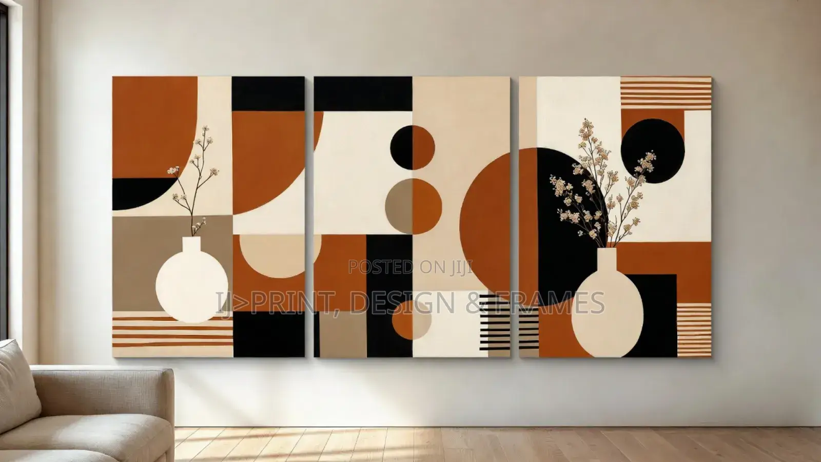 Luxury Statement Abstract Wall Art - Premium Framed Canvas