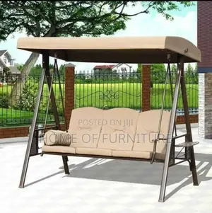 3-Seater Swing + Shade–Outdoor Patio Canopy Swing for Garden /Balcony