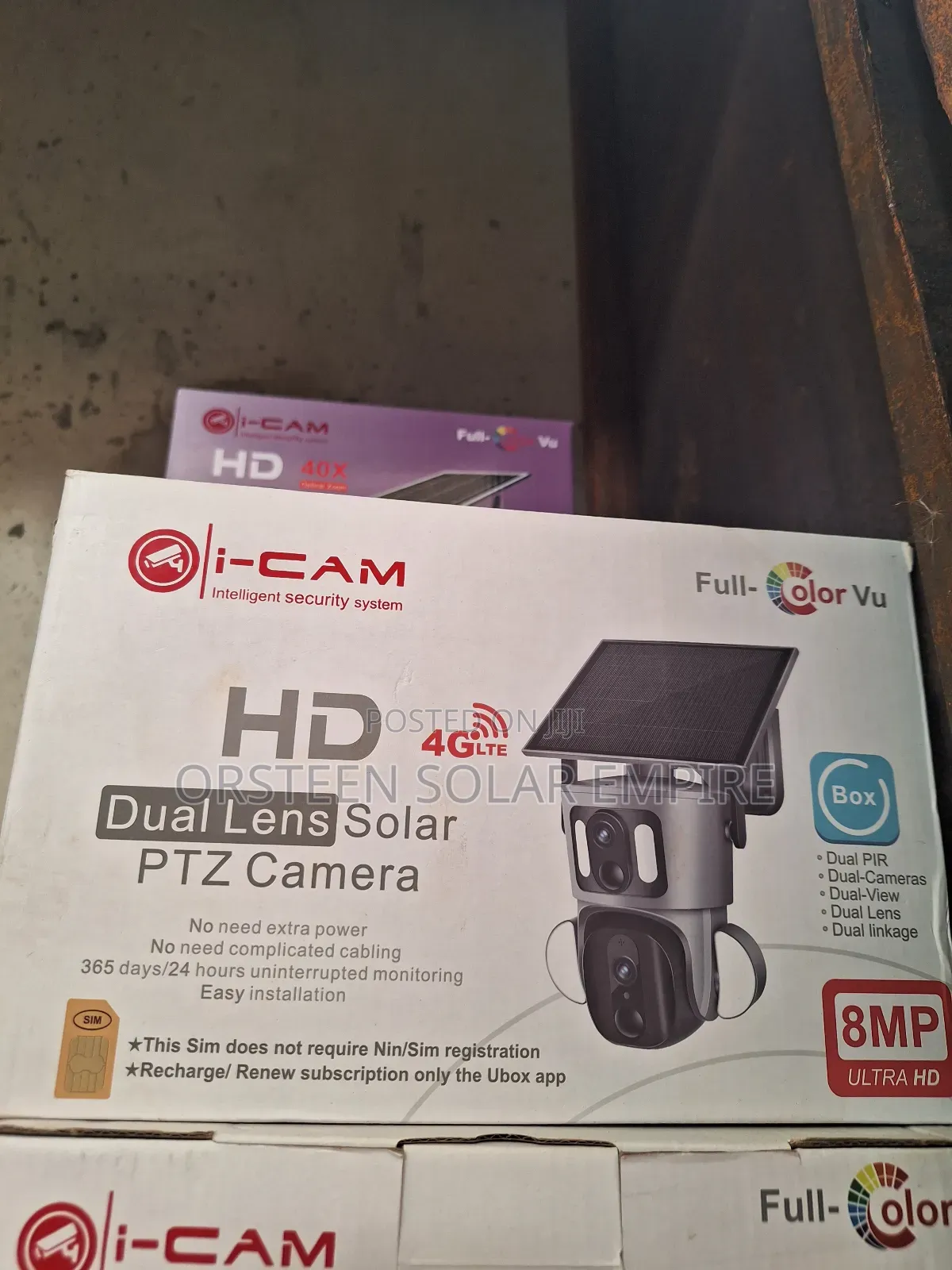 Dual Lens Solar CCTV Camera