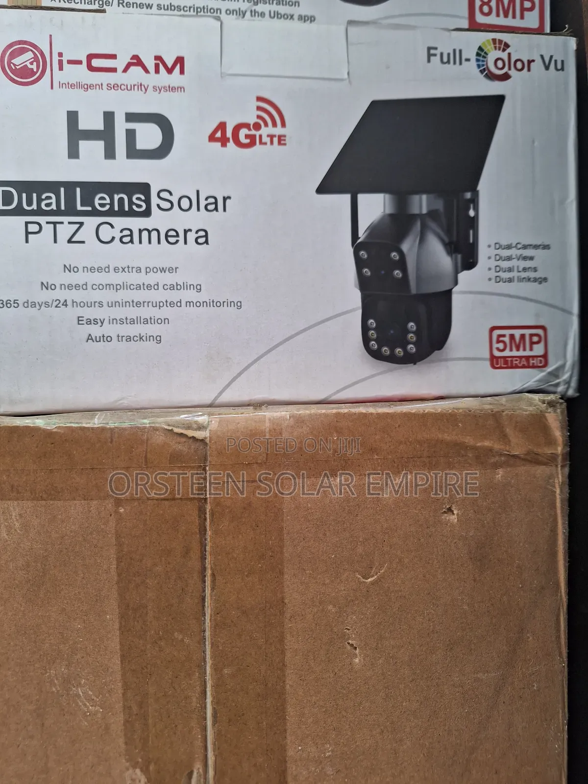 Dual Lens Solar CCTV Camera