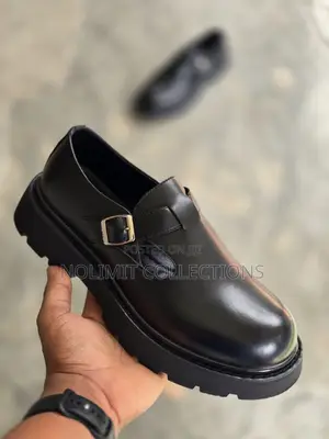 Leather Monk Strap Platform Loafers