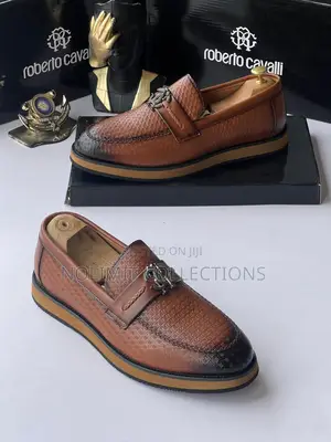 Robert Cavalli Leather Loafers