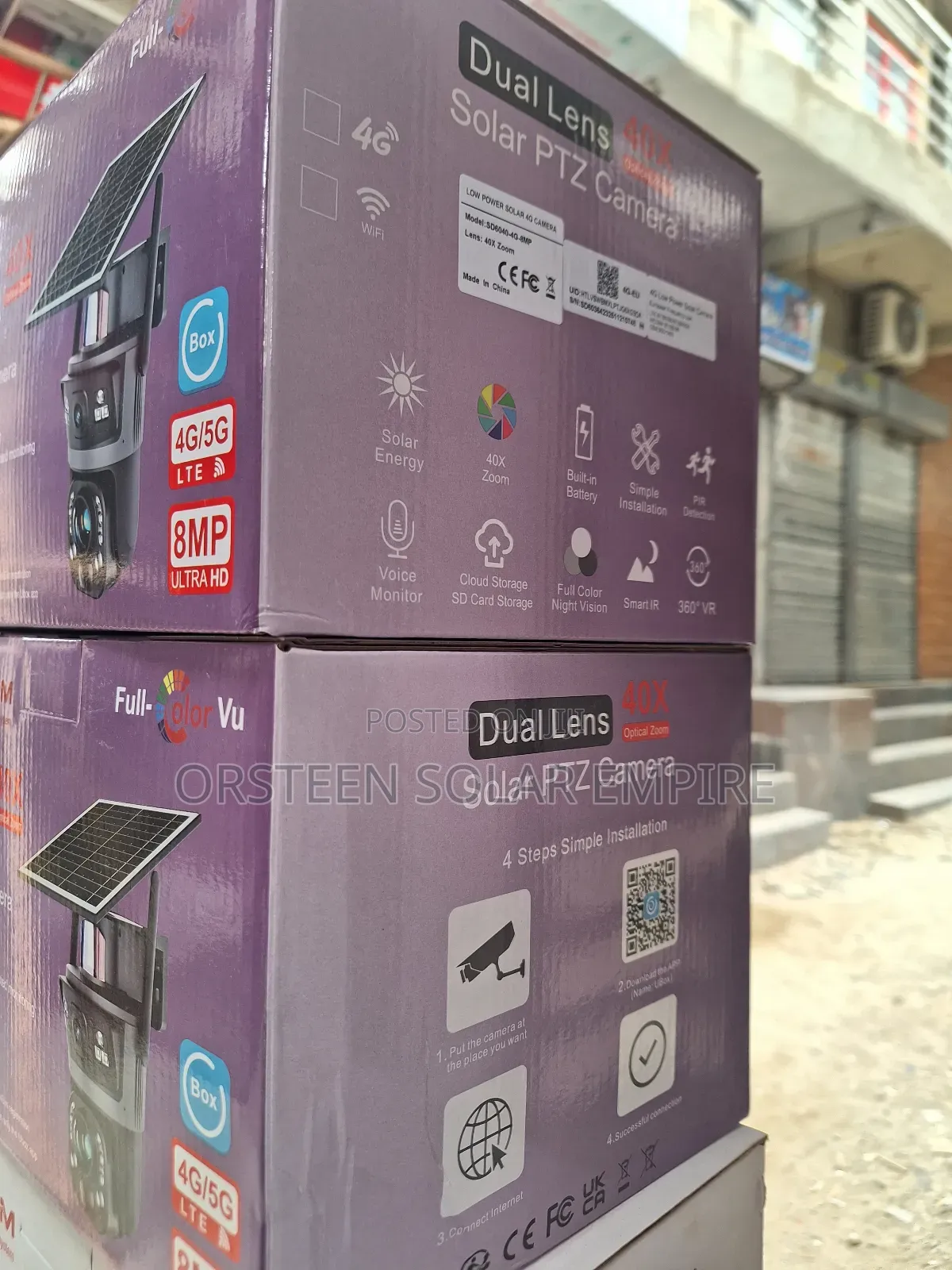 Dual Lens Solar CCTC Cameras