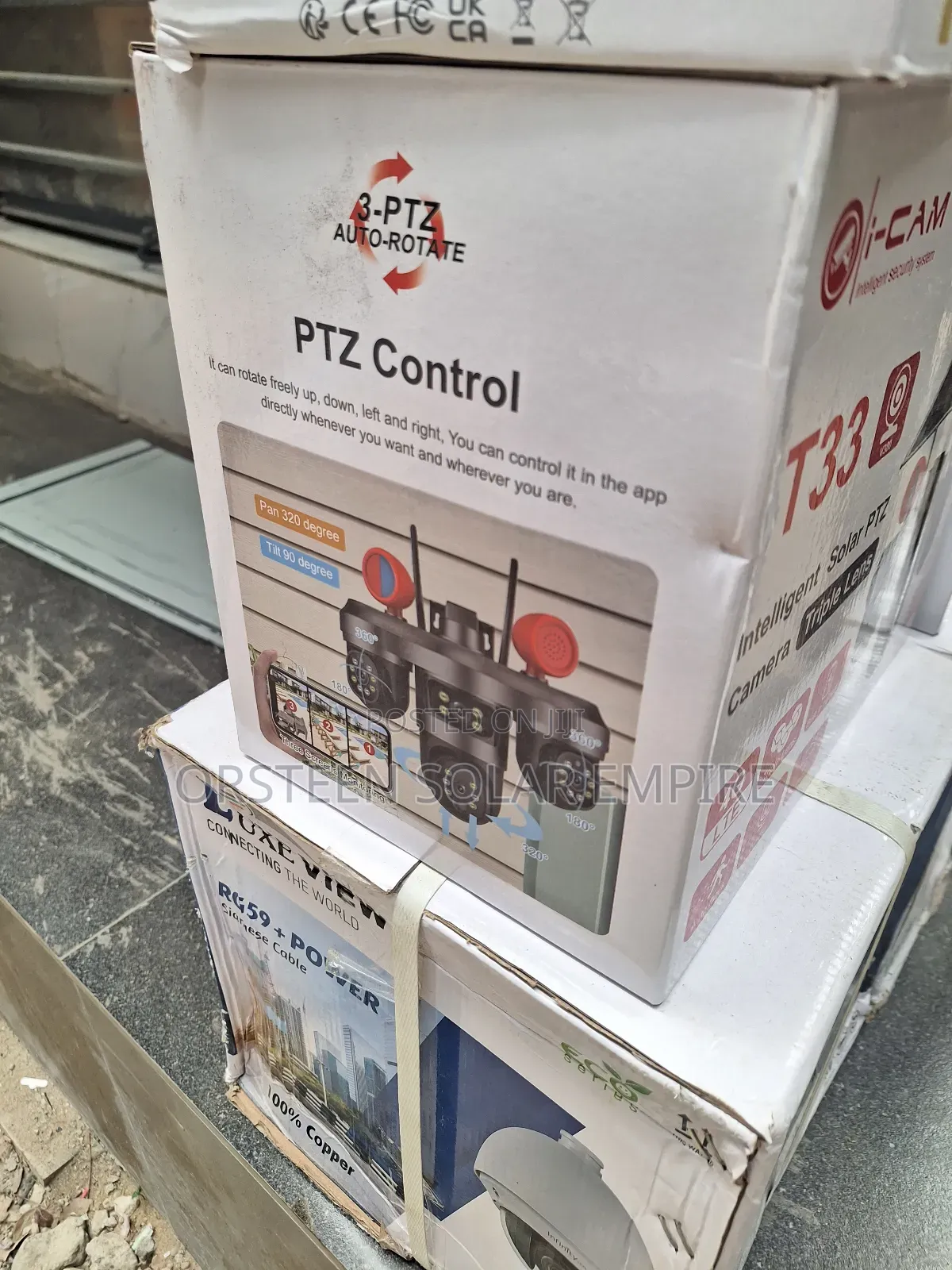 Triple Lens Solar CCTC Cameras