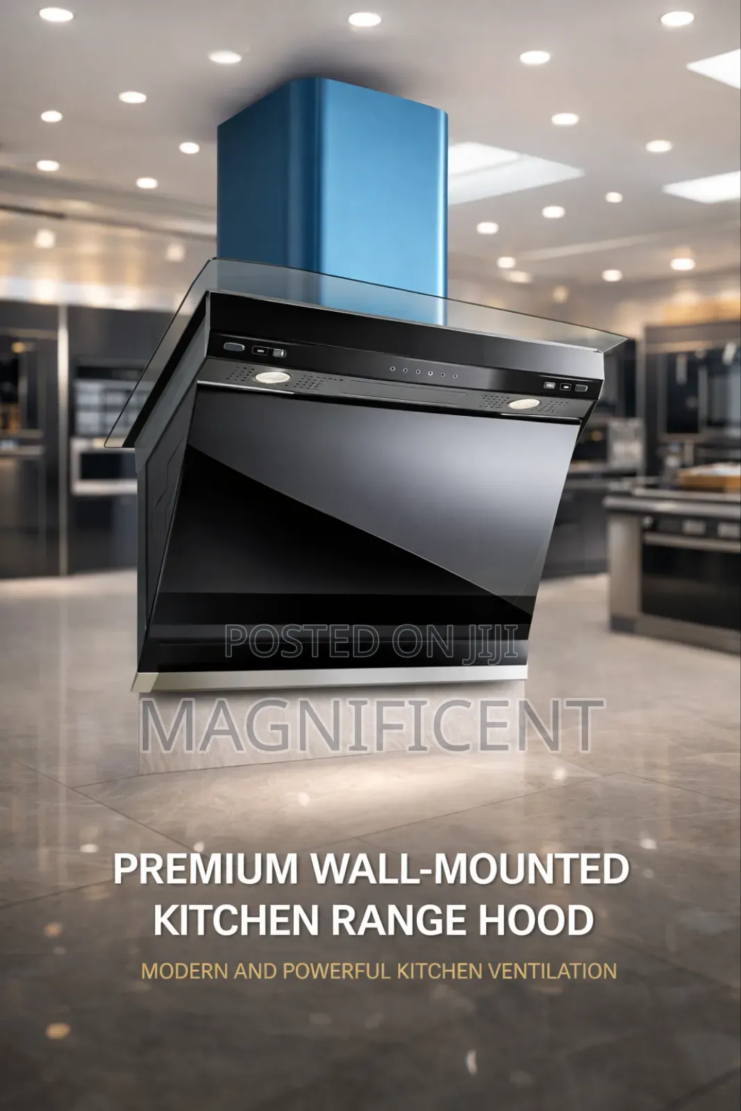 Premium Kitchen Extractor Hood – Modern Wall-Mounted Smoke Odor Vent