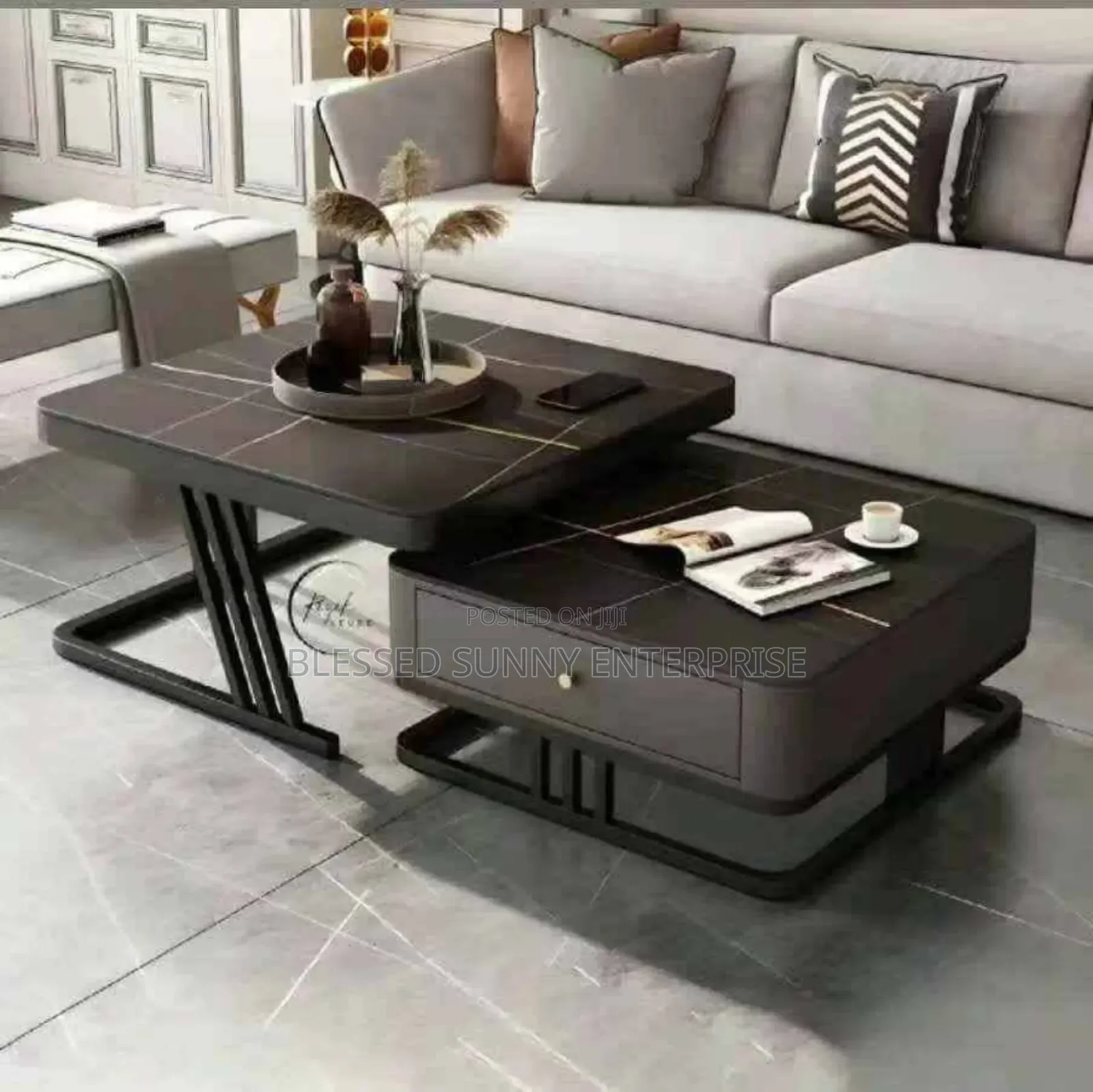 Marble Twin 2in1 Centre Table