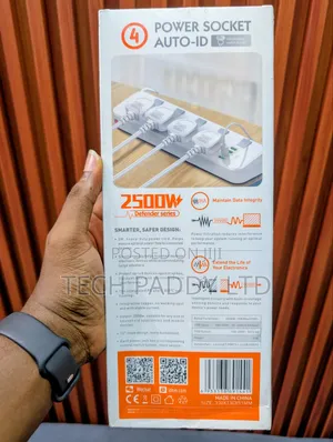 Ldnio 2500w 4 Plug 4 Usb-a Smart Socket Extension