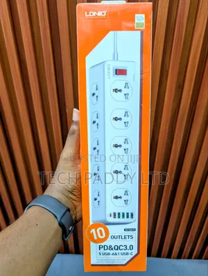 Ldnio Sc10610 10 in 1 Surge Protection Smart Socket Extension