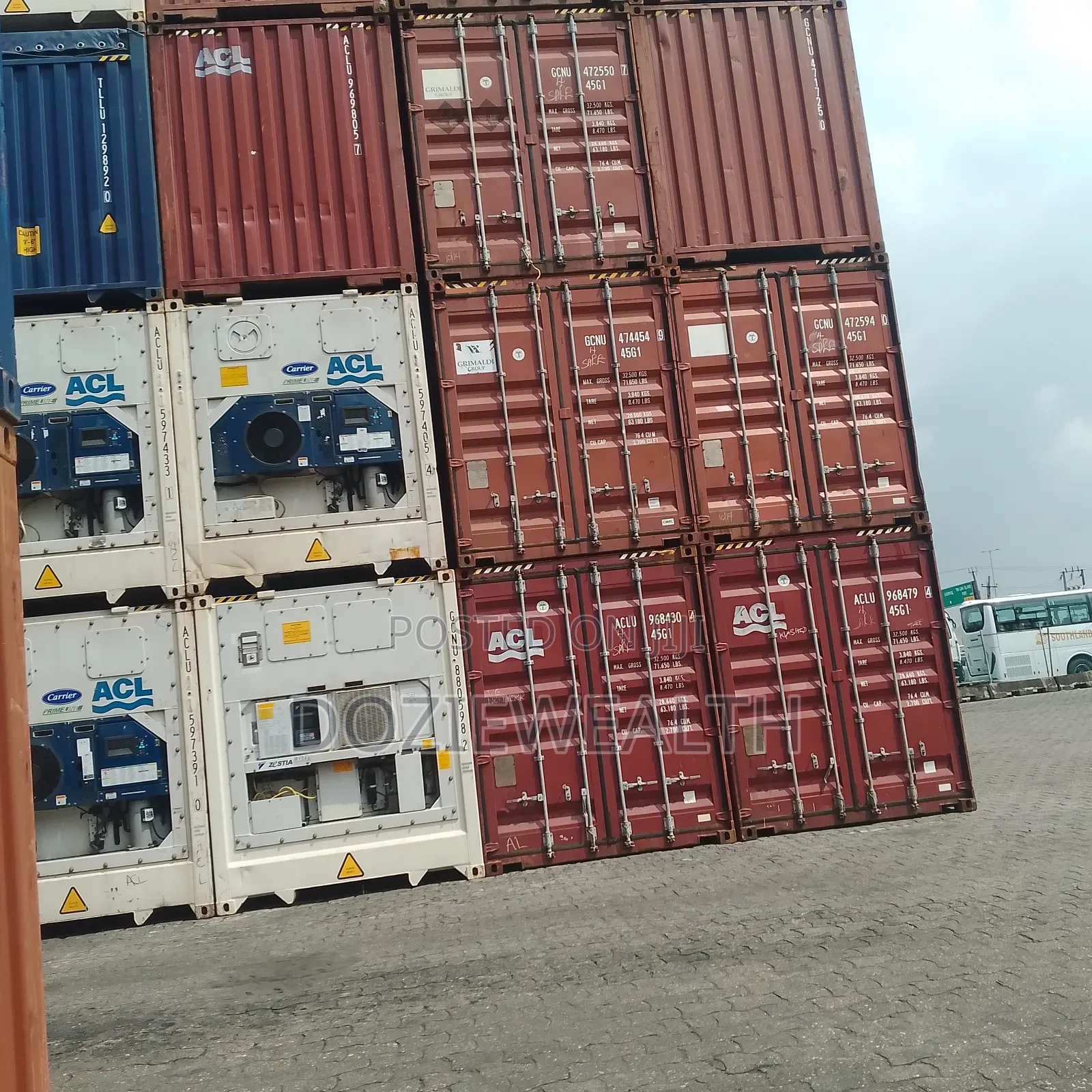 Grimaldi 40ft Empty Containers