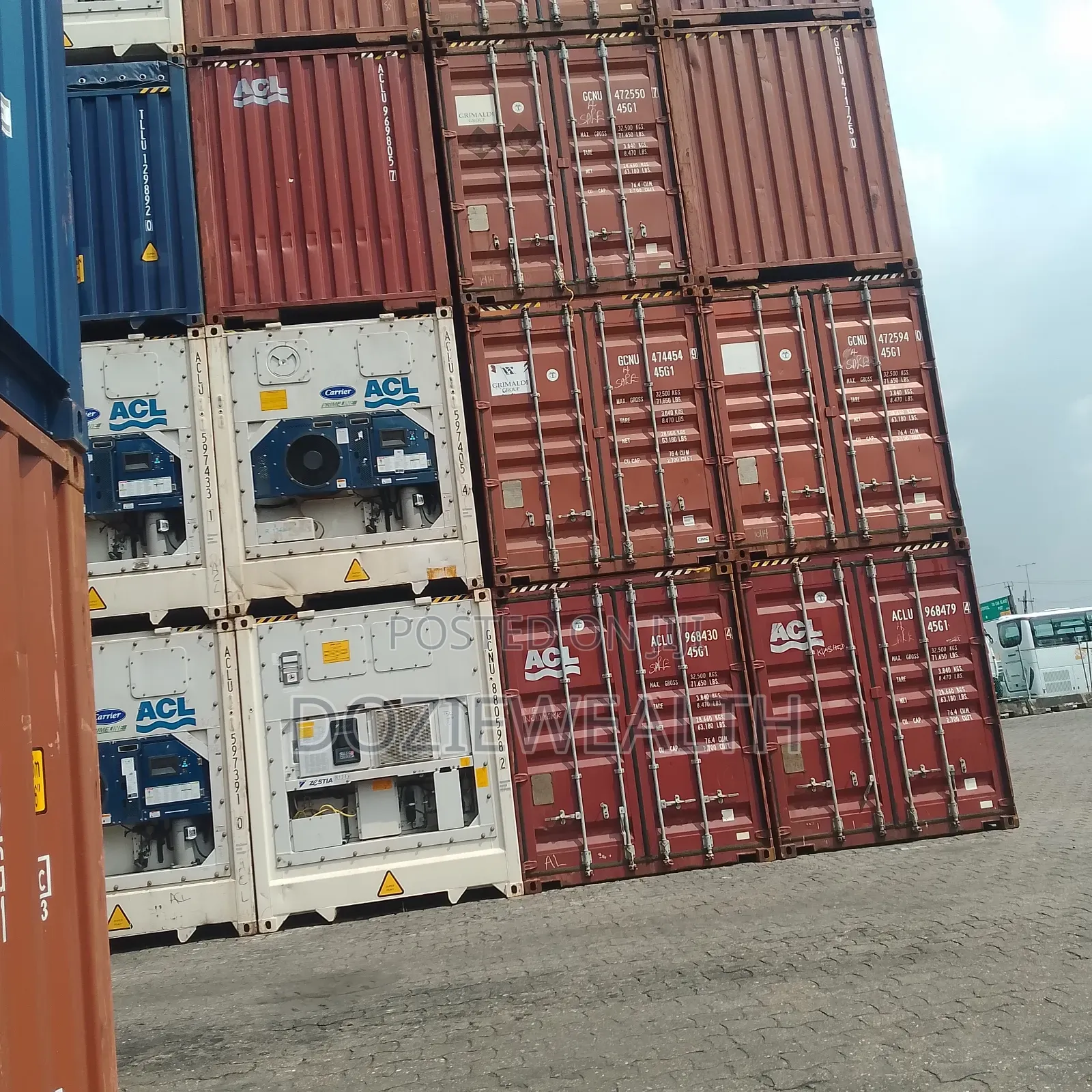 Grimaldi 40ft Empty Containers