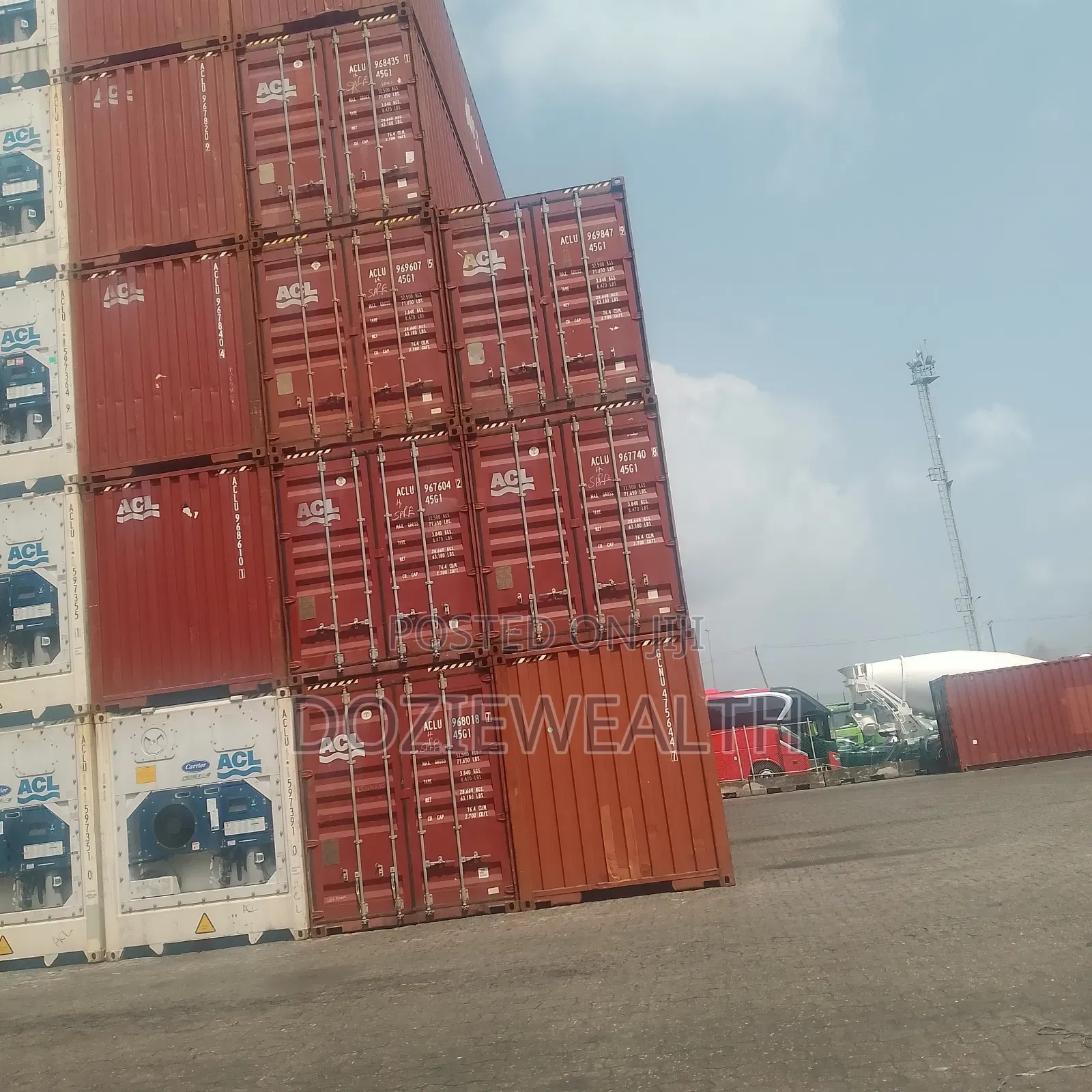 Grimaldi 40ft Empty Containers