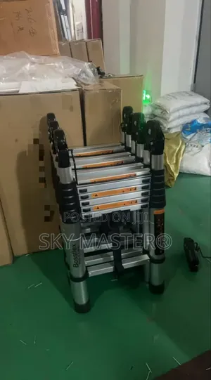 2.2m+2.2m Double Telescopic Ladder