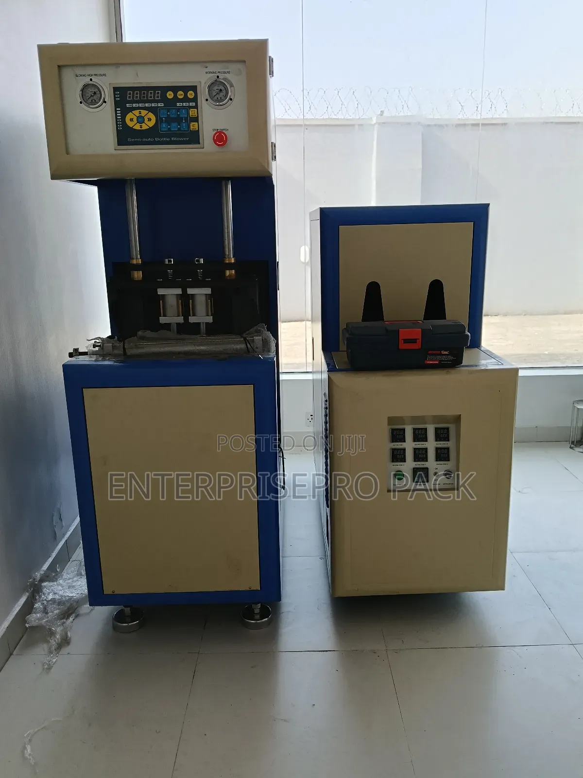 Buy Semi Automatic Pet Bottle Blowing Machine With 10Hp Compressor