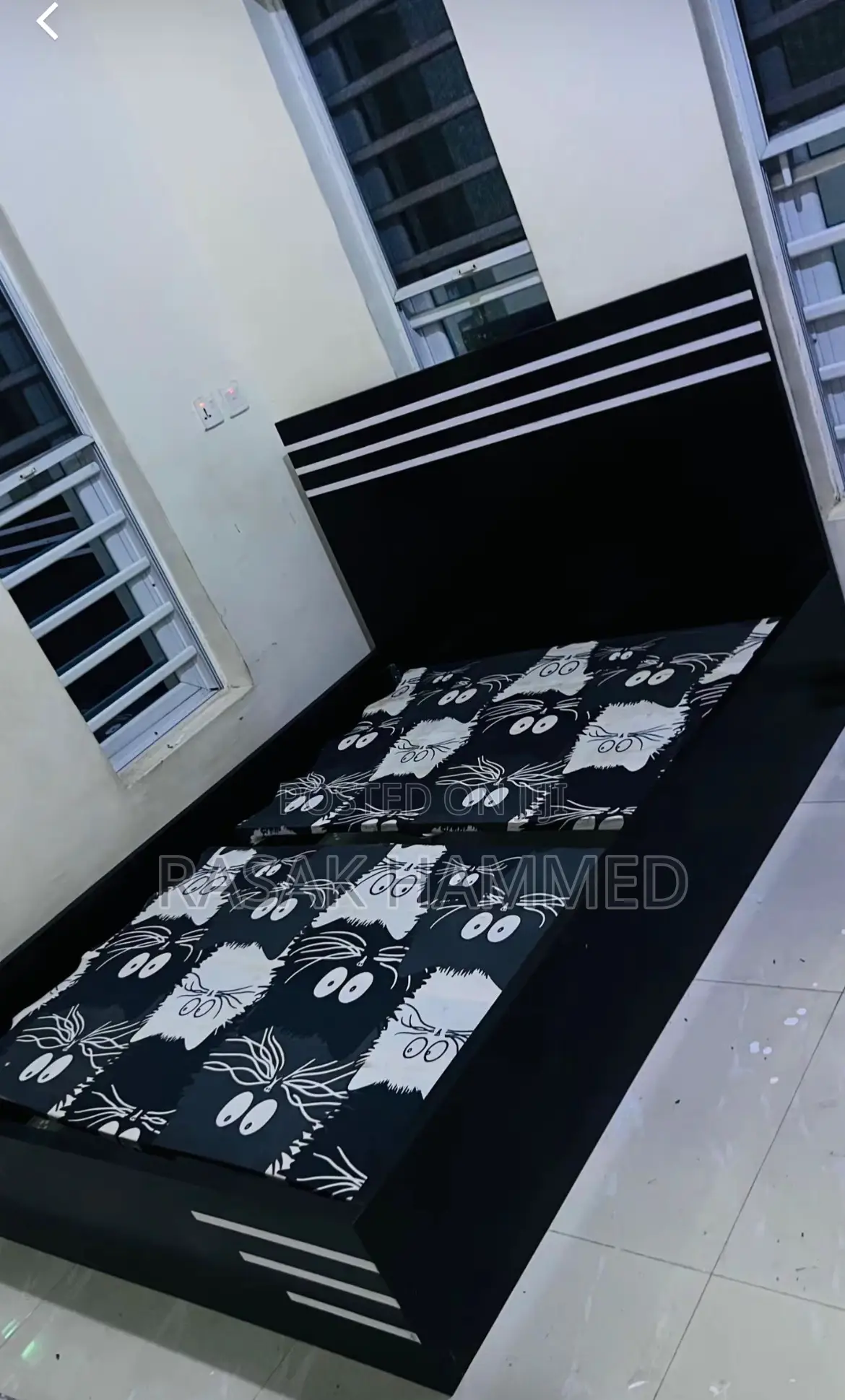 Bed Frame 4 and Have by 6 Black