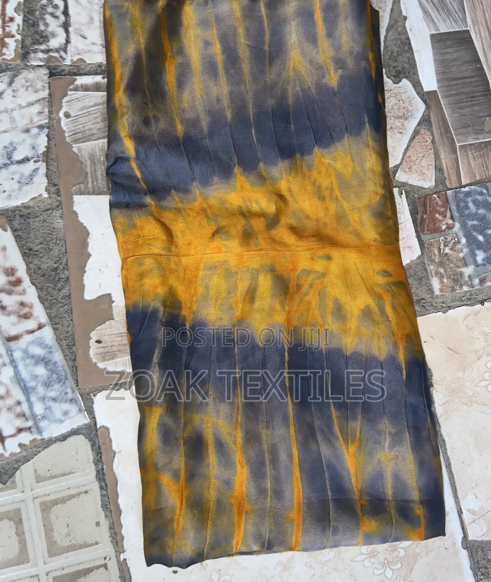 Adire Silk Fabric