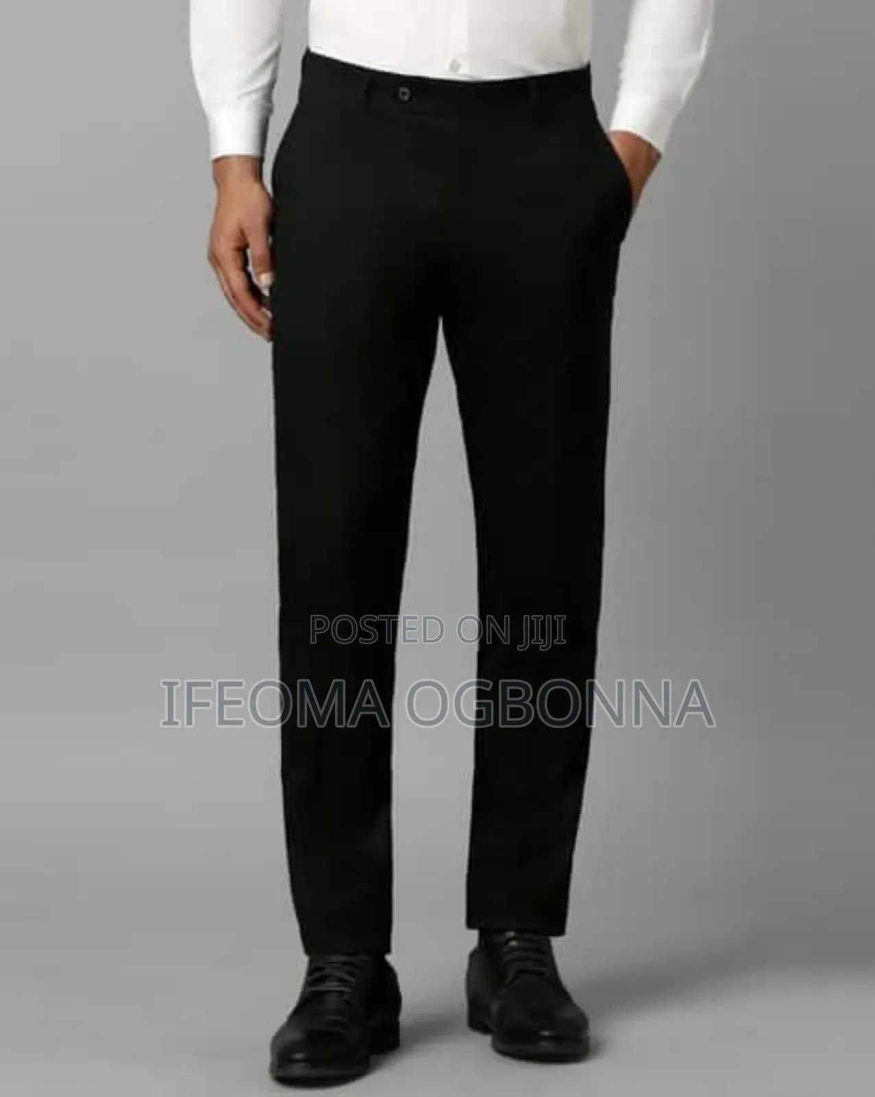Black Plain Trousers