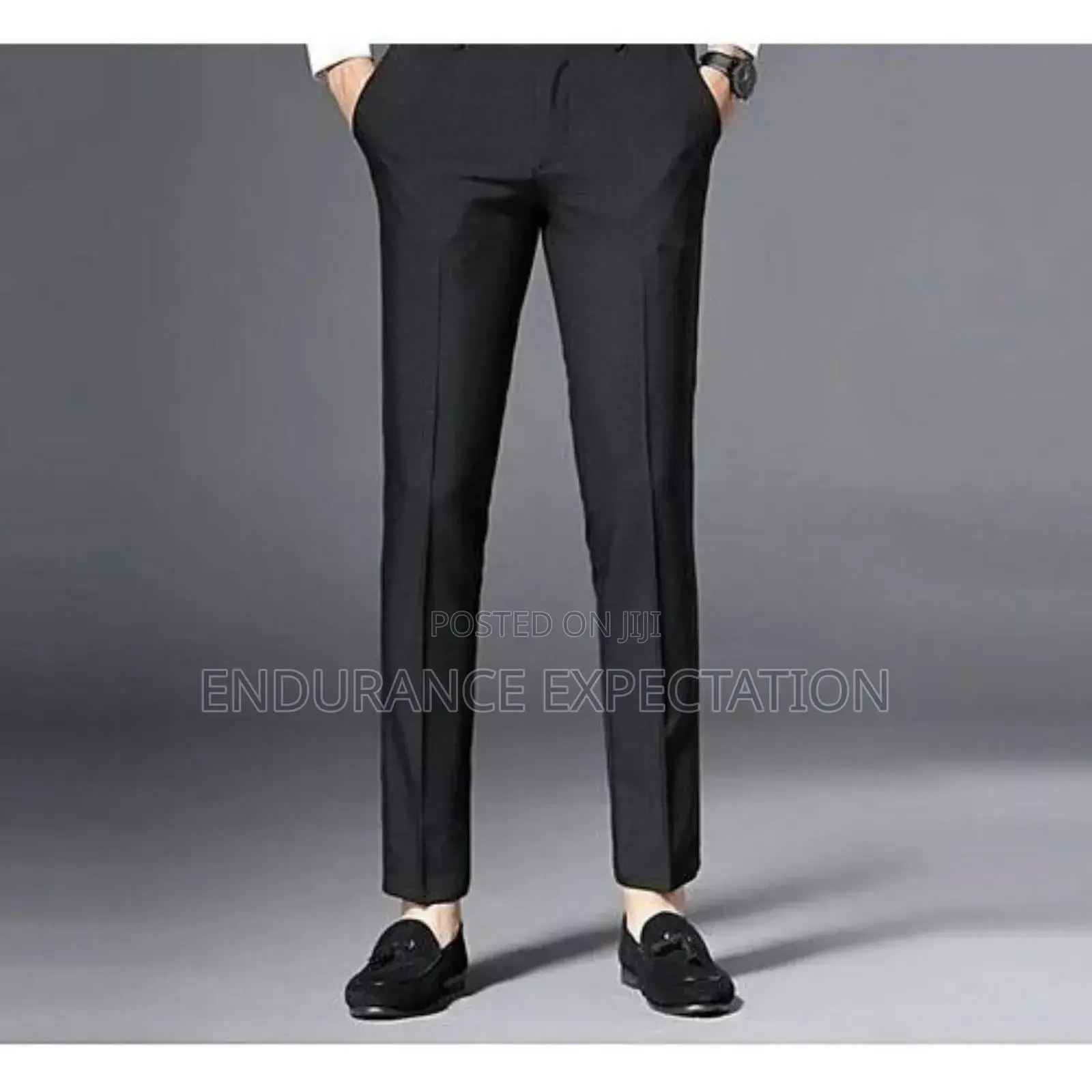 Black Plain Trousers