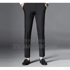 Black Plain Trousers