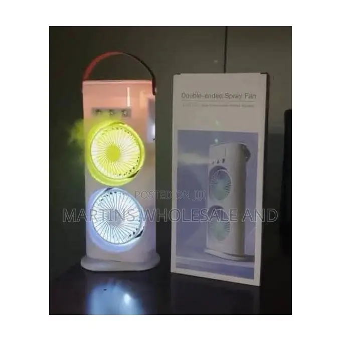 Portable, Rechargeable, Double-Ended Misting Fan